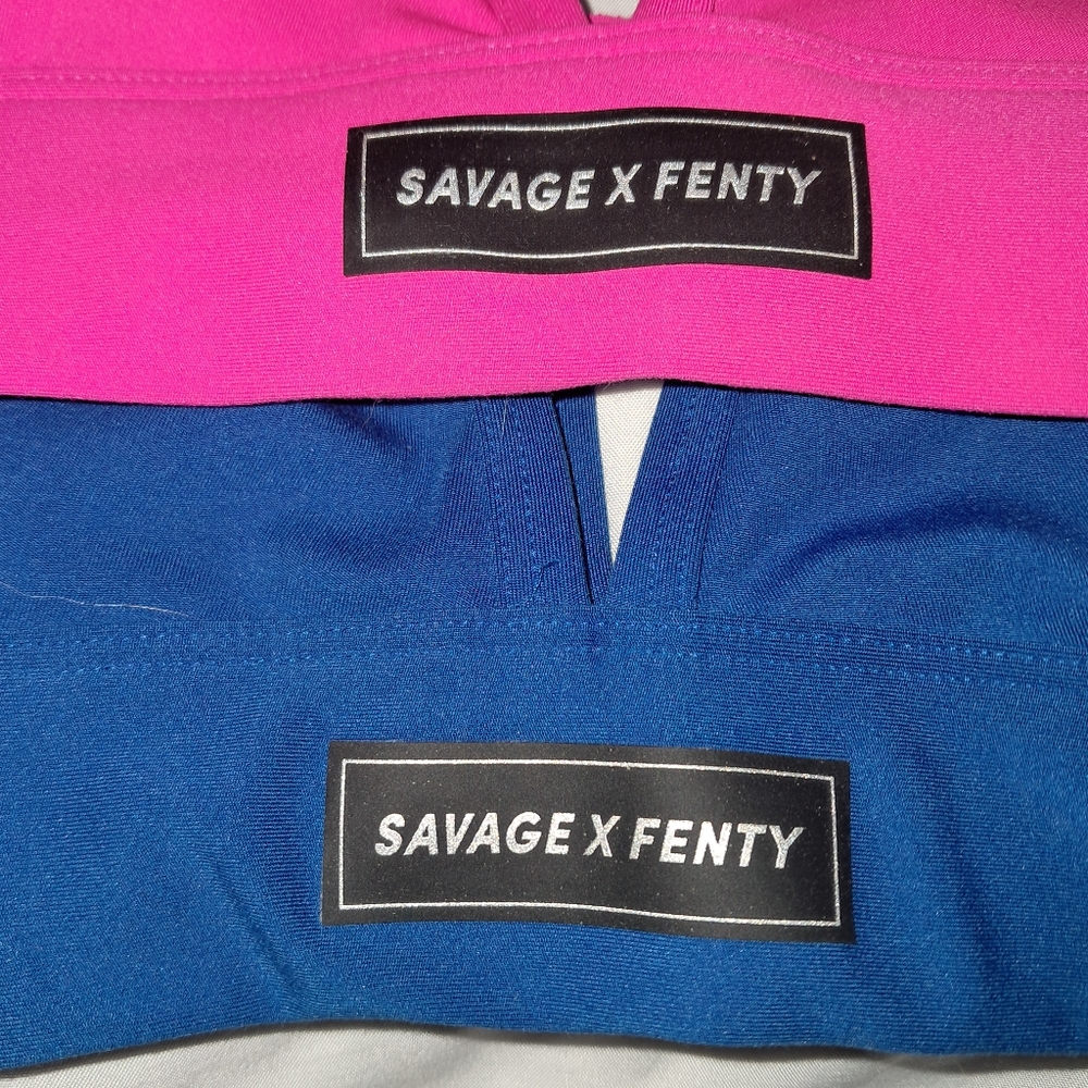 Savage x Fenty Womens Spotlight Low-Impact Sports Bras Set Of 3 EUC - Picture 3 of 16